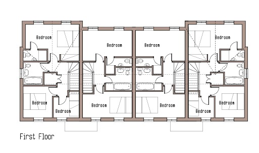 The plans of The Leazes Fulbrook. New homes in Fulbrook, Burford. Perfect for First Time Buyers and Those Looking to Downsize